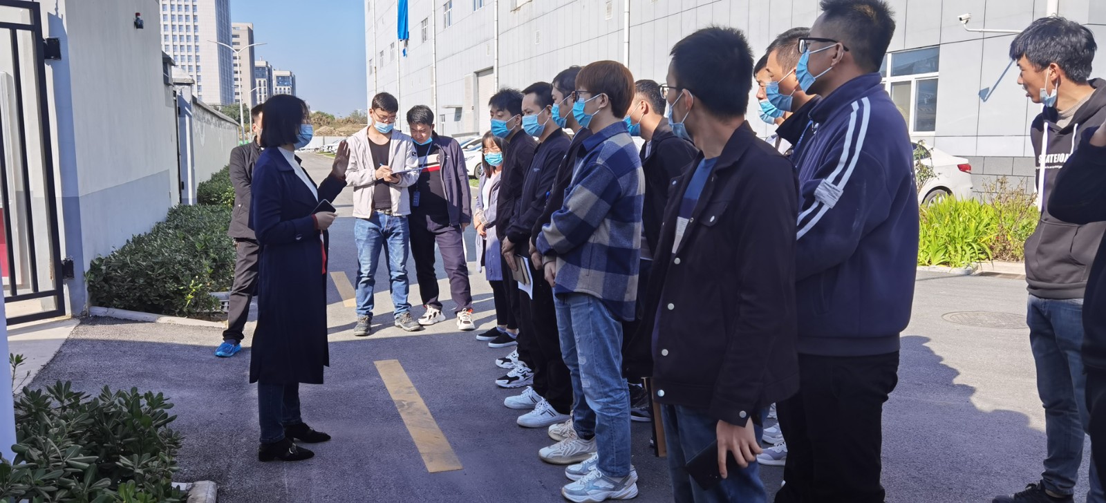 Huayi Microelectronics Power Department organizes emergency drills for chemical leakage