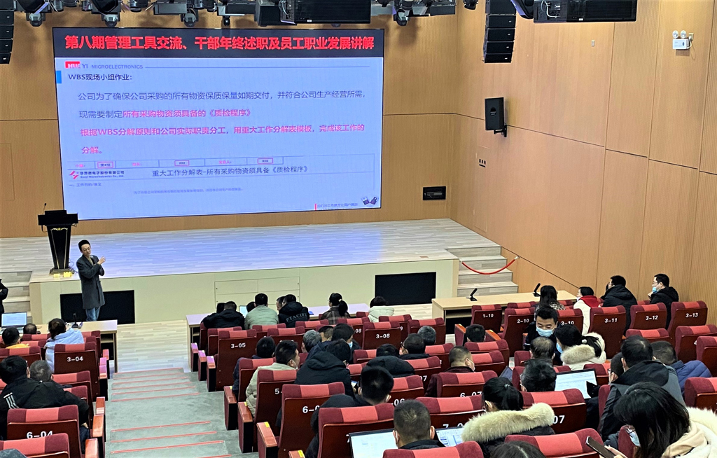 Huayi Microelectronics Conducted Management Tools Practice Exchange Meeting (8th) & Year-end Review of Cadres and Staff Career Development Presentation